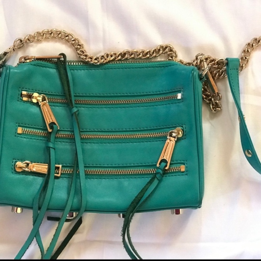 Rebecca Minkoff 5 Zip Crossbody with Gold Hardware